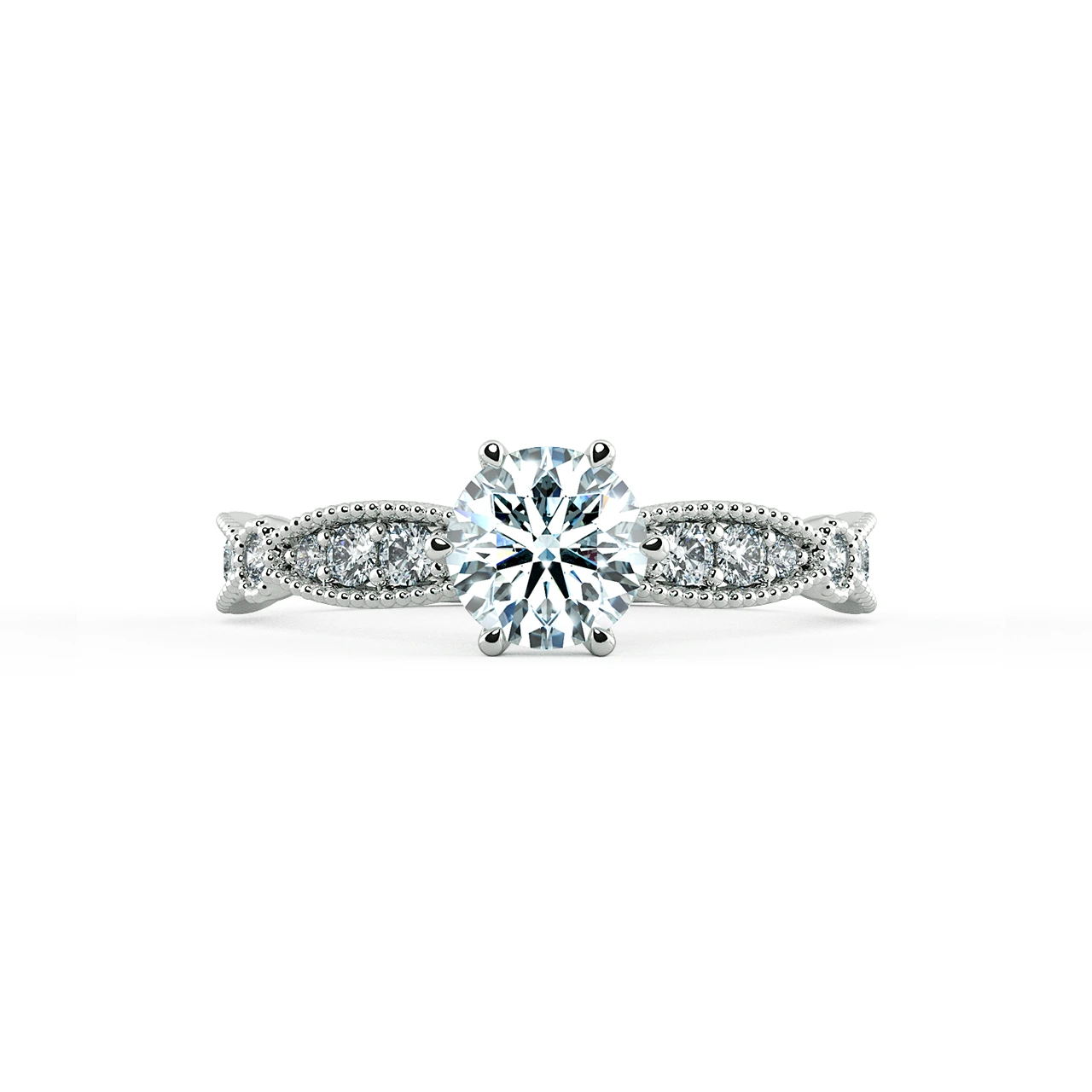 Solitaire Engagement Ring with Eternity Band NCH1803 2